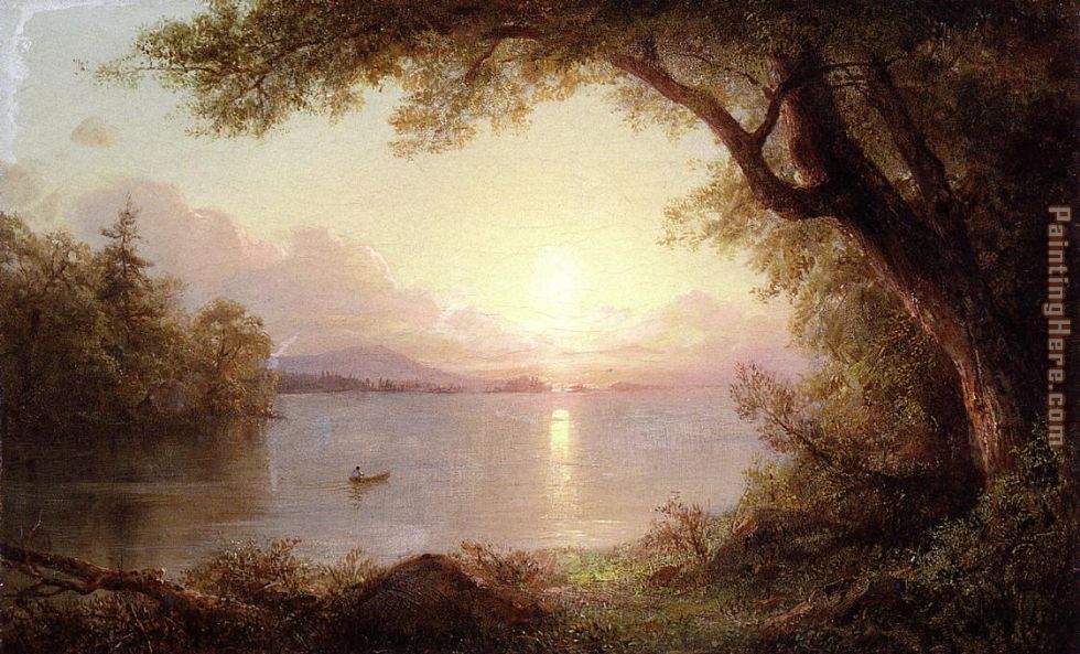 Landscape in the Adirondacks painting - Frederic Edwin Church Landscape in the Adirondacks art painting